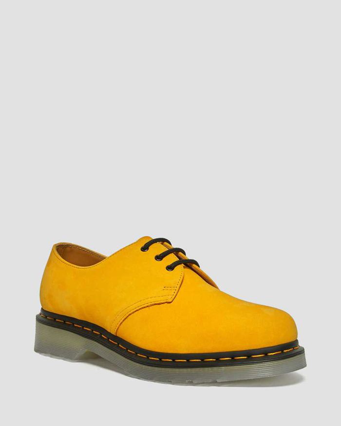 Dr Martens Womens 1461 Iced II Buttersoft Leather Oxfords Yellow - 78561XMYS